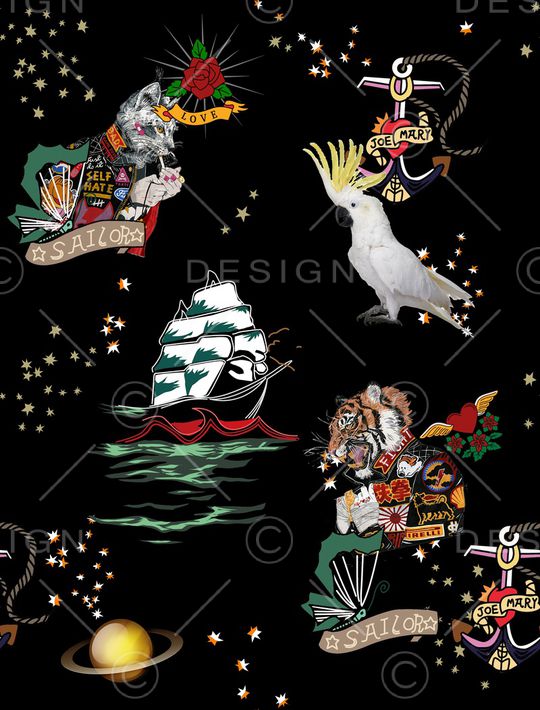 鸟印花华亿平台图片