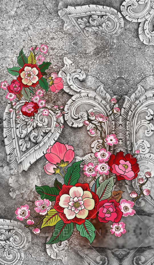 定位花印花华亿平台图片