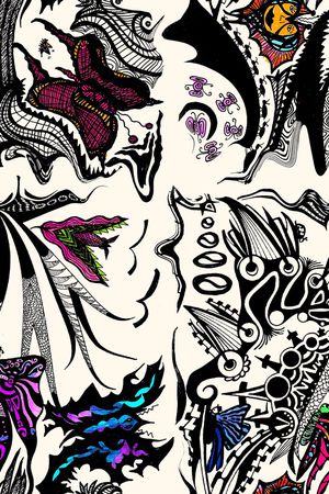 抽象印花华亿平台图片