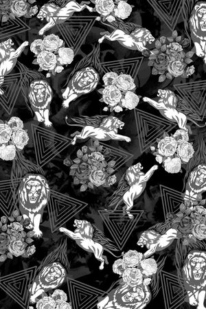 动物花卉印花华亿平台图片