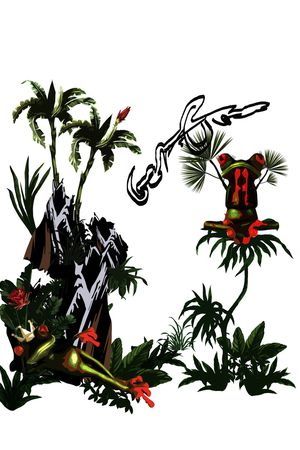 棕榈树印花华亿平台图片