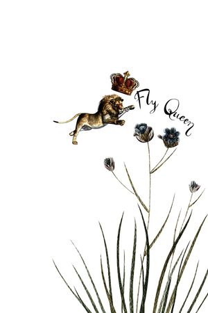 狮子印花华亿平台图片