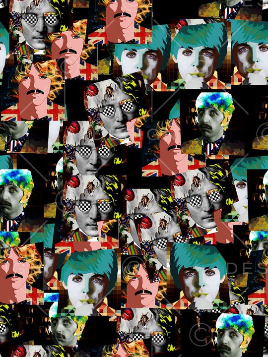 抽象印花华亿平台图片