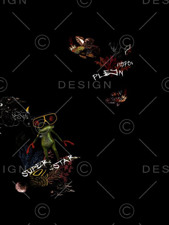 青蛙印花华亿平台图片