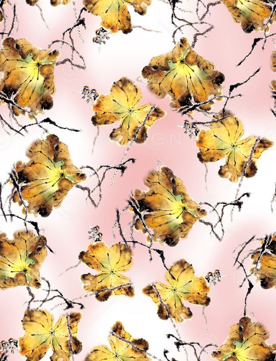 水墨风印花华亿平台图片