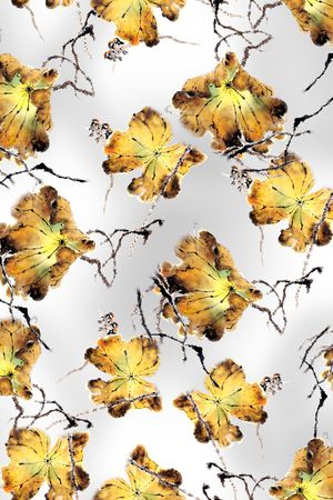 水墨风印花华亿平台图片