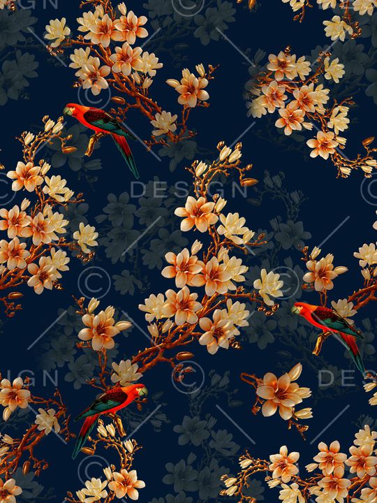 鸟印花华亿平台图片