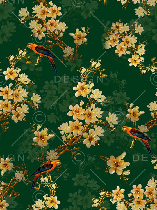 鸟印花华亿平台图片