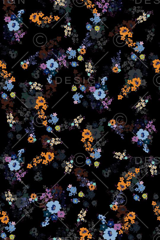 小碎花印花华亿平台图片