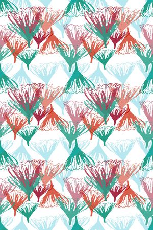 抽象花卉印花华亿平台图片