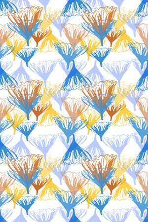 抽象花卉印花华亿平台图片