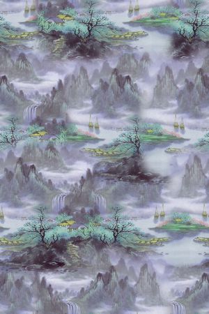 中国风印花华亿平台图片