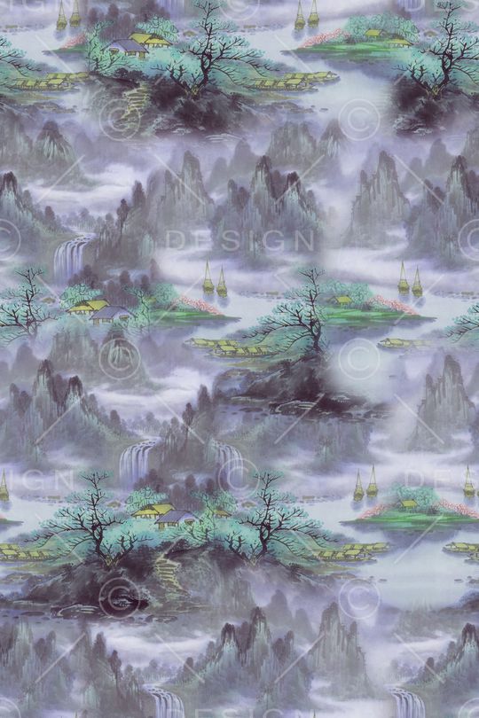 中国风印花华亿平台图片