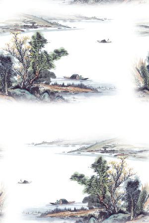 中国风印花华亿平台图片