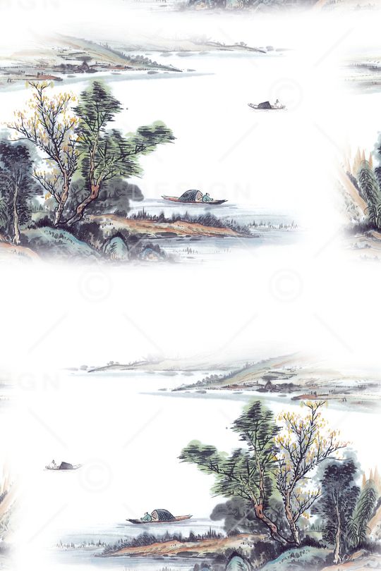 中国风印花华亿平台图片