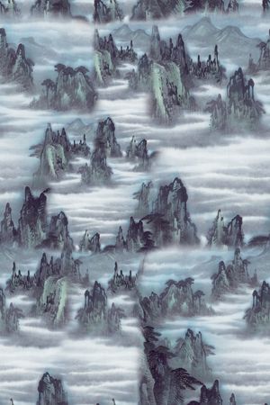 中国风印花华亿平台图片