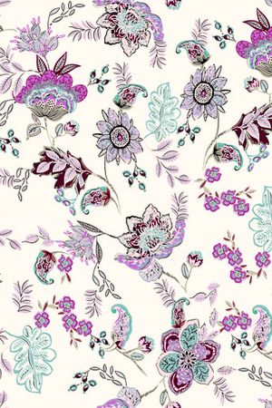 抽象花卉印花华亿平台图片