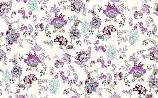 抽象花卉印花华亿平台图片