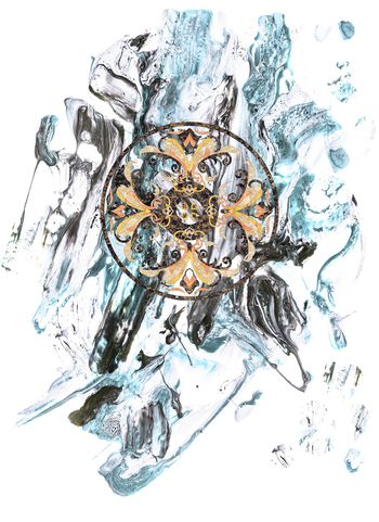 1067082-抽象泼墨笔触七命轮-2