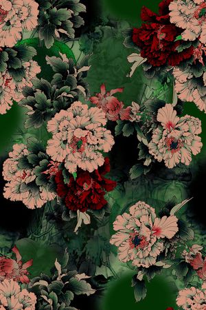 中国风印花华亿平台图片