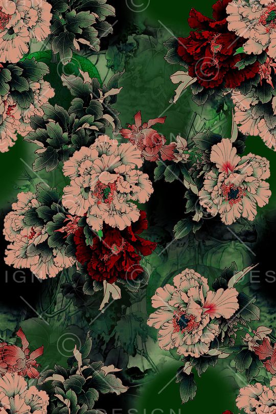 中国风印花华亿平台图片