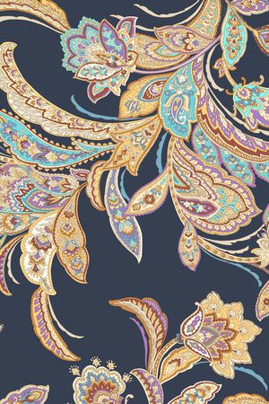 佩斯利印花华亿平台图片