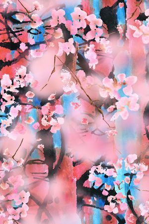 梅花印花华亿平台图片