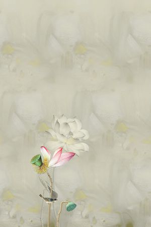 朦胧底纹印花华亿平台图片