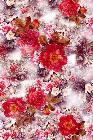 中国风印花华亿平台图片