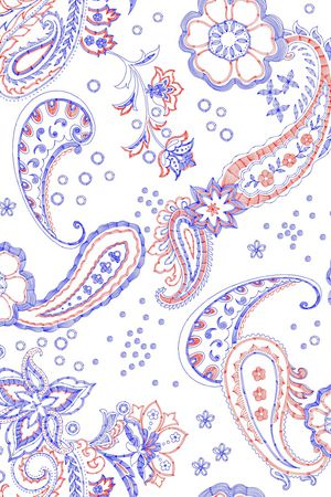 佩斯利印花华亿平台图片