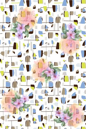 抽象印花华亿平台图片