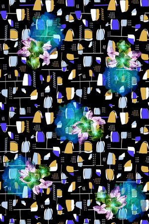 抽象印花华亿平台图片