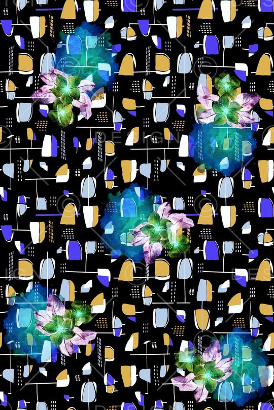 抽象印花华亿平台图片