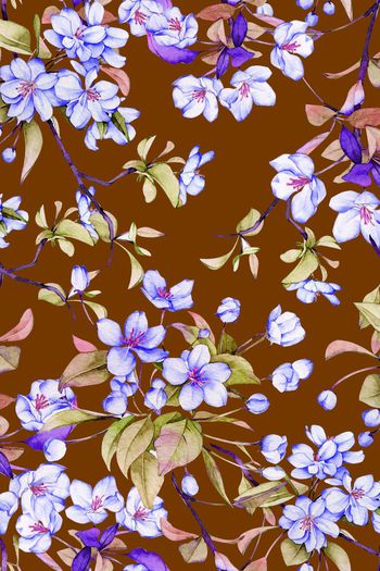 1068022-桃花手绘水彩B