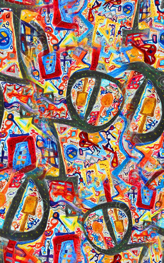 涂鸦印花华亿平台图片