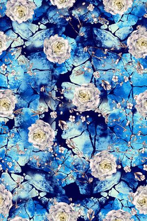 连衣裙印花华亿平台图片