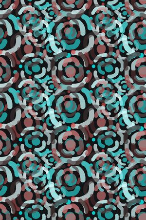 抽象男装印花华亿平台图片