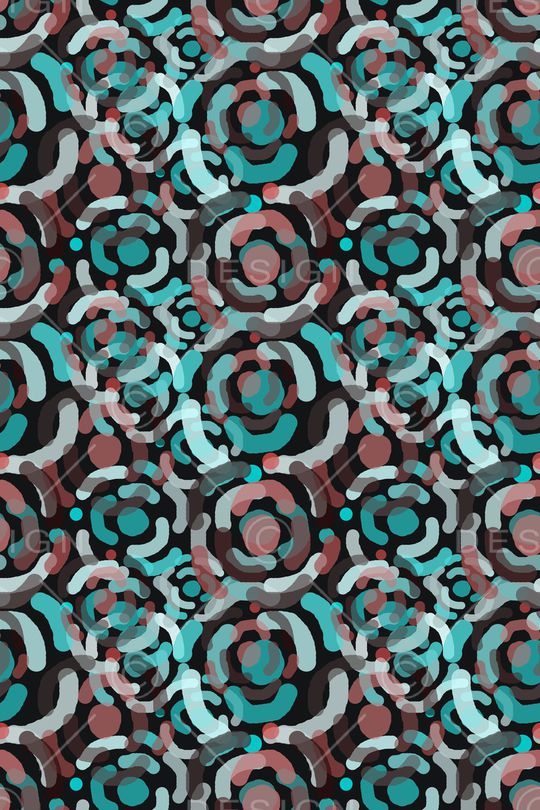 抽象男装印花华亿平台图片