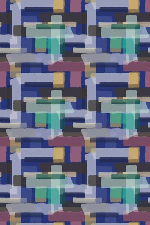 手绘线条笔触印花华亿平台图片