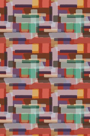 手绘线条笔触印花华亿平台图片