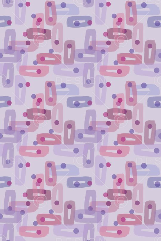 手绘线条笔触印花华亿平台图片