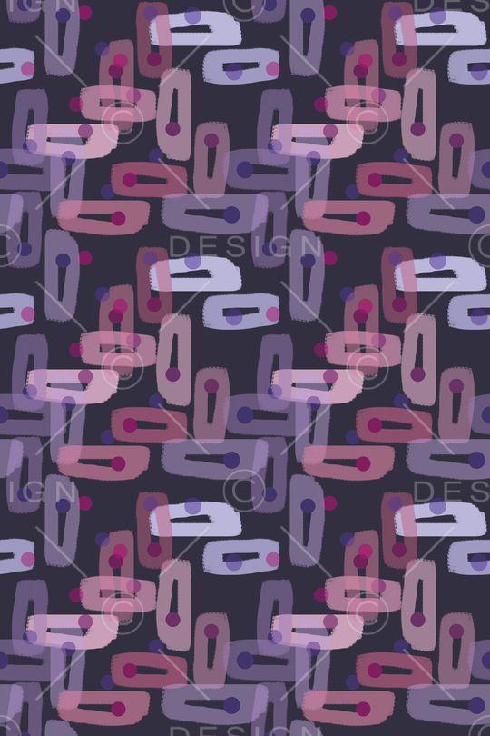 手绘线条笔触印花华亿平台图片