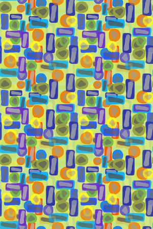 手绘线条笔触印花华亿平台图片