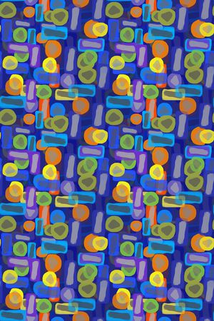 手绘线条笔触印花华亿平台图片