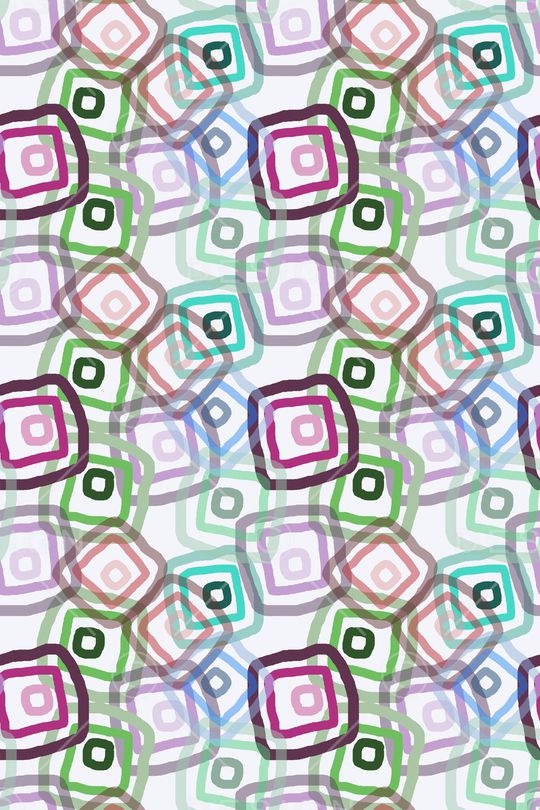 手绘线条笔触印花华亿平台图片