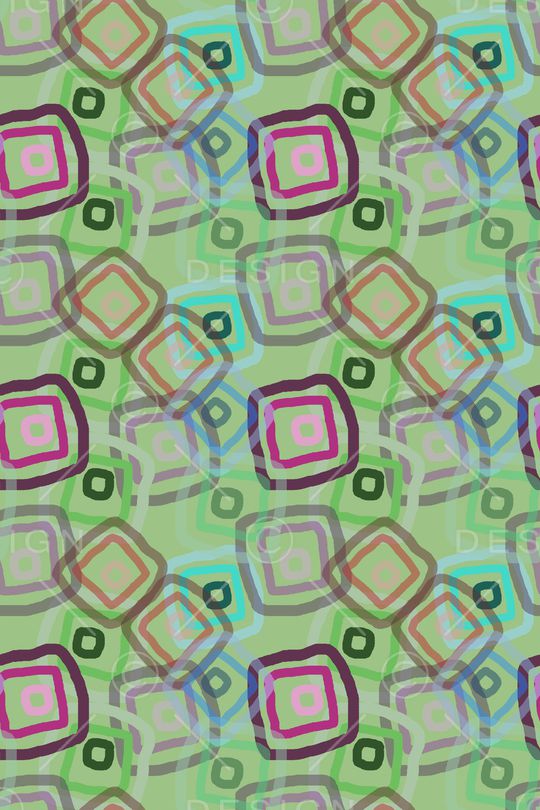 手绘线条笔触印花华亿平台图片