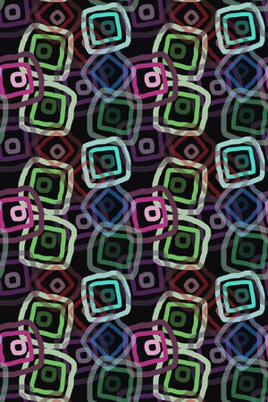 手绘线条笔触印花华亿平台图片