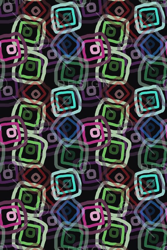 手绘线条笔触印花华亿平台图片