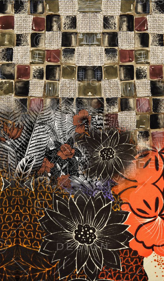 秋冬华亿平台印花华亿平台图片