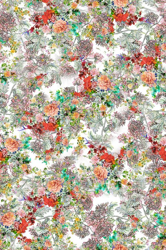 小碎花印花华亿平台图片